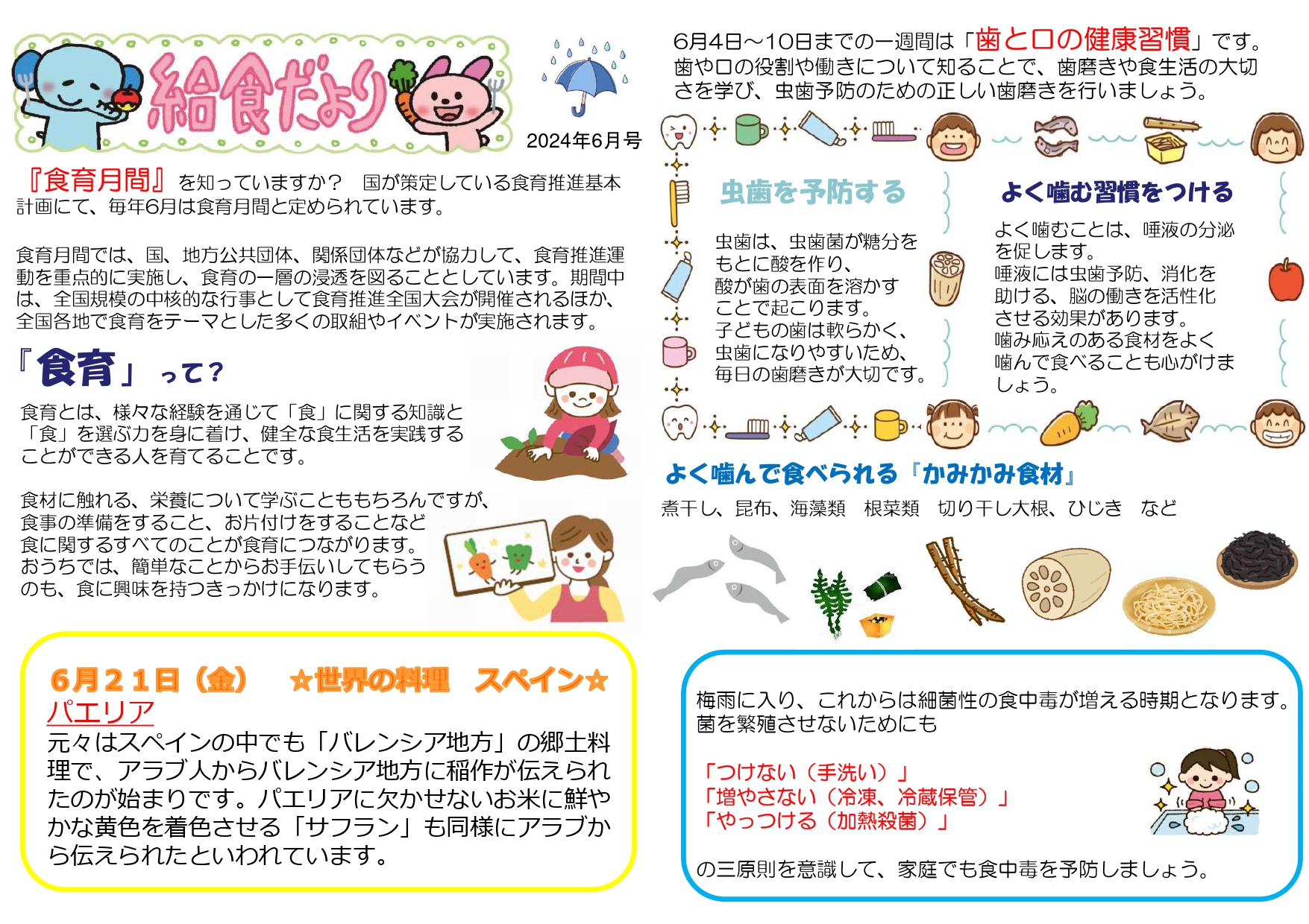 給食だより
